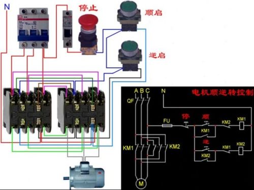 单相电机正反转接线图 倒顺开关接电机与转接线详细指南