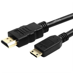 弗吉凯柏Cabos F003403 Mini HDMI转HDMI线 3米黑色普款，为平板与家电打造高品质连接体验